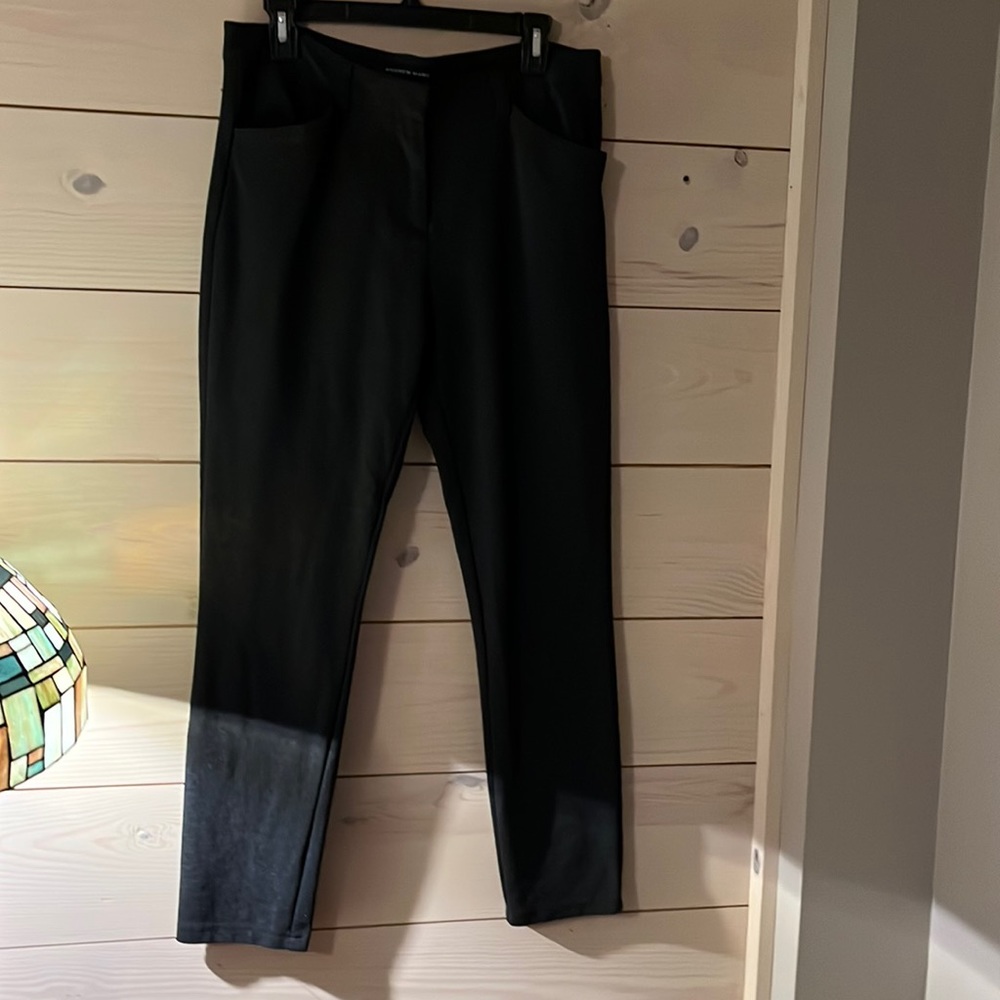 Dark grey stretch ankle skinny pant 8